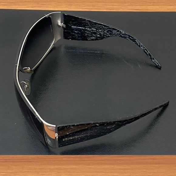 D&G DOLCE & GABBANA DG2019-M 342/8G 120 3N Oversized Oval Wrap Around Sunglasses - Picture 6 of 16